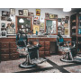 Affiche Style Vintage "Fauteuil de Barbier" pour Barbershop