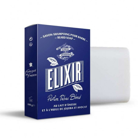 Shampoing à Barbe 100gr "Elixir" Parfum Tabac Blond - Lames & Tradition