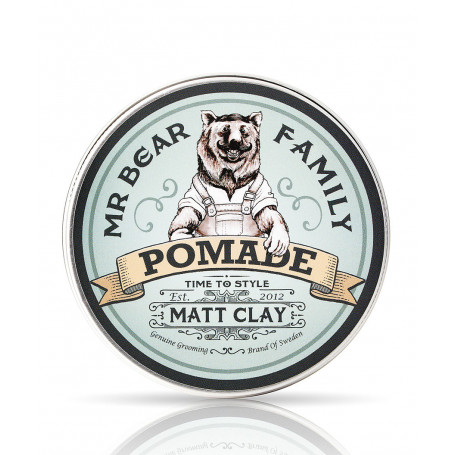 Cire à Cheveux "Clay Matt" 100gr - Mr Bear Family