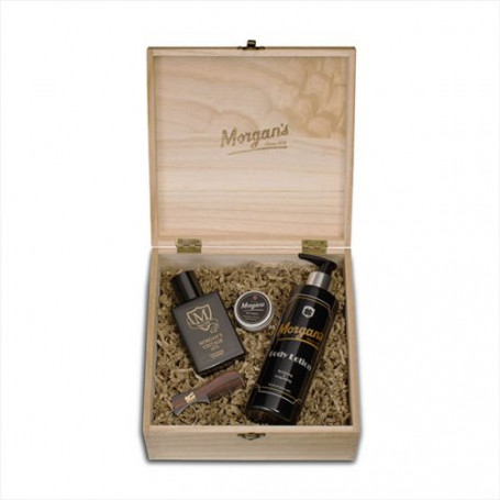 Coffret en Bois "Body & Cologne" 4 Produits - Morgan's