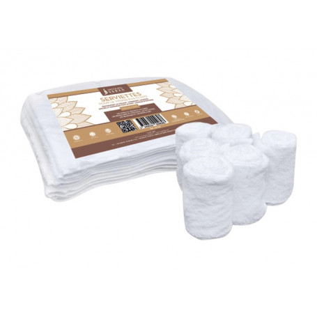 Lot de 6 Serviettes Blanche Barbier