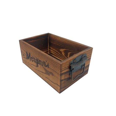 Boite en Bois avec Poignées en Laiton - Morgan's
