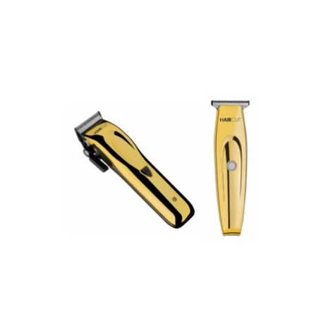 Lot de 2 Tondeuses Coupe et Finition Or HairCut