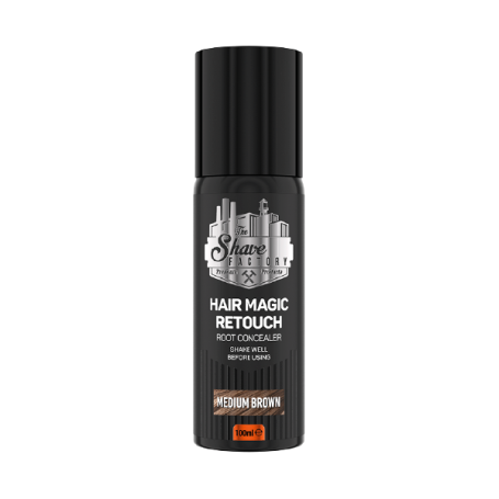 Spray de Retouche pour Cheveux et Barbe Brun Moyen