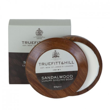 Savon de Rasage "Sandalwood" Bol en Bois Truefitt & Hill